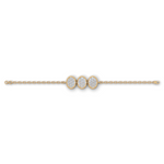 Load image into Gallery viewer, Trio Cluster Bracelet - 18Kt Gold vermeil
