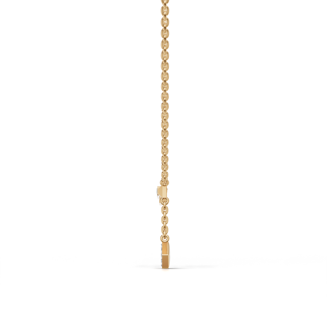 The "Line & Kite" Necklace-18Kt Gold vermeil