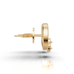 Load image into Gallery viewer, &quot;Lucky Petal&quot; Diamond Earrings - 18Kt Gold vermeil
