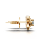 Load image into Gallery viewer, Criss-Cross Shank Diamond Earring - 18Kt Gold vermeil
