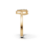 Load image into Gallery viewer, Diamond Flooded Heart Ring - 18Kt Gold vermeil
