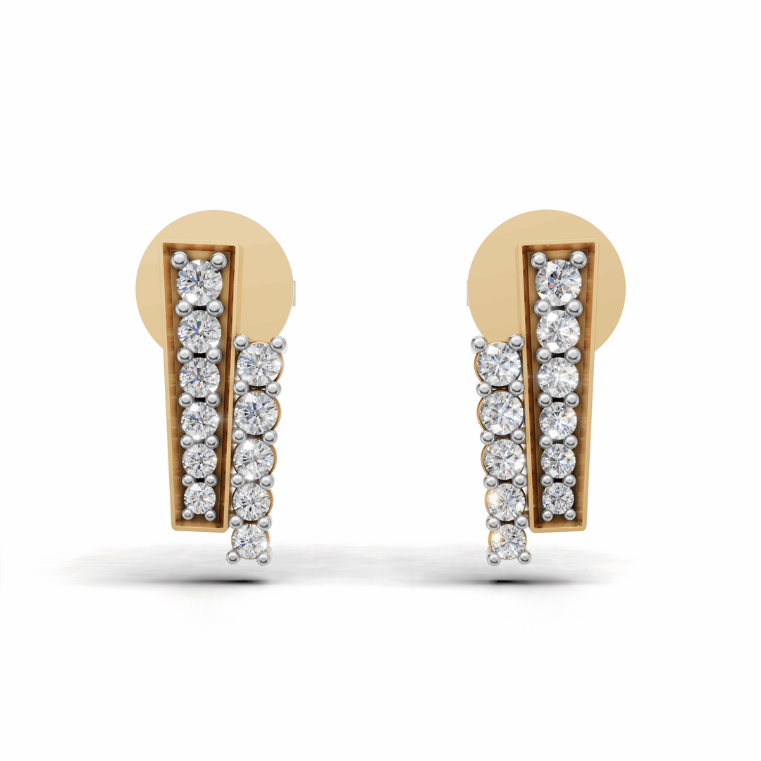 The "Blush Drop" Earrings-18Kt Gold vermeil