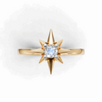 Load image into Gallery viewer, Sun Star Ring - 18Kt Gold vermeil
