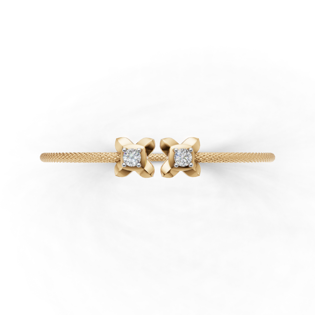 Golden Cross Bracelet - 18Kt Gold vermeil
