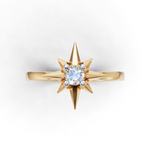 Load image into Gallery viewer, Sun Star Ring - 18Kt Gold vermeil
