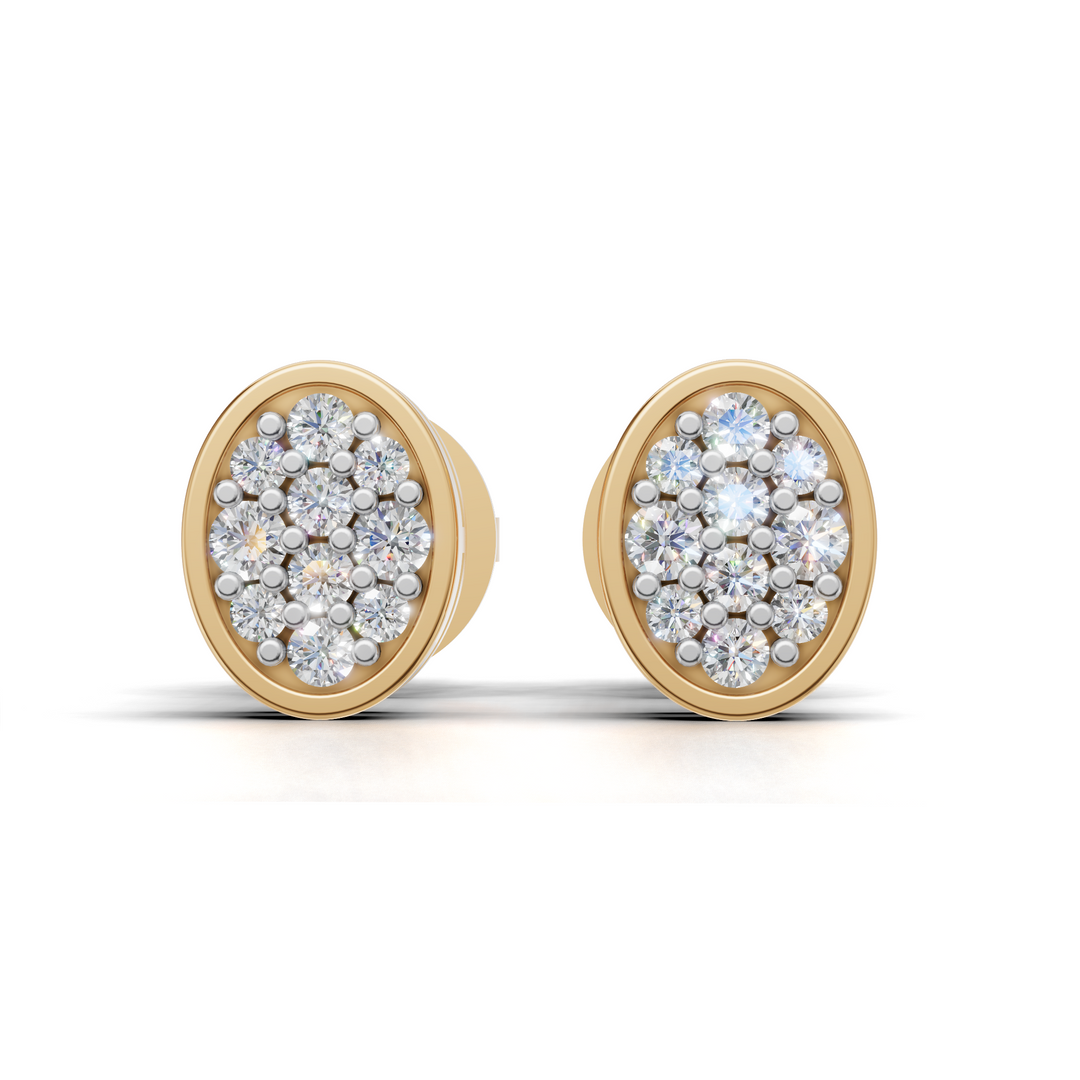Stardust Swirl Earring - 18Kt Gold vermeil