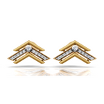 Load image into Gallery viewer, Arrowhead Diamond Studs Earring- 18Kt Gold vermeil
