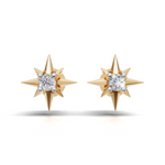Load image into Gallery viewer, Sun Star Earring - 18Kt Gold vermeil
