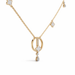 Load image into Gallery viewer, &quot;Zen Blossom Drop&quot; Necklace-18Kt Gold vermeil
