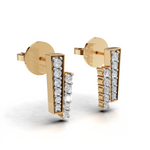 Load image into Gallery viewer, The &quot;Blush Drop&quot; Earrings-18Kt Gold vermeil
