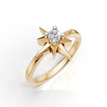 Load image into Gallery viewer, Sun Star Ring - 18Kt Gold vermeil
