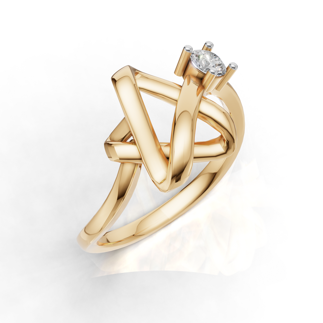 Super Star Ring - 18Kt Gold vermeil