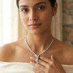 Load image into Gallery viewer, Celestial Duo Bar &amp; Drop Necklace Set