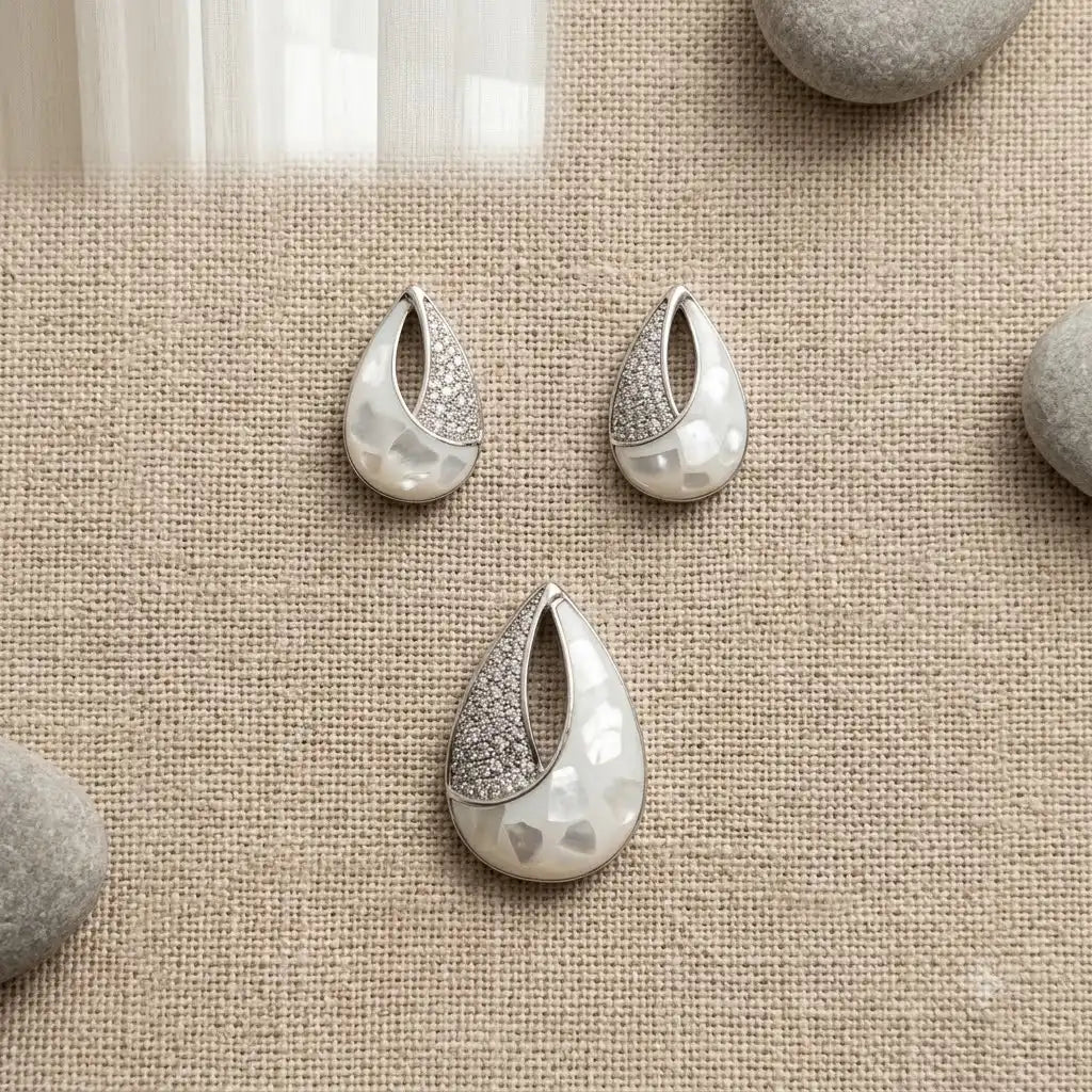 The Luna Teardrop Mother-of-Pearl Set