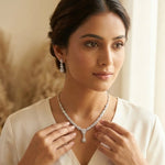 Load image into Gallery viewer, Marquise &amp; Dew Drop Necklace