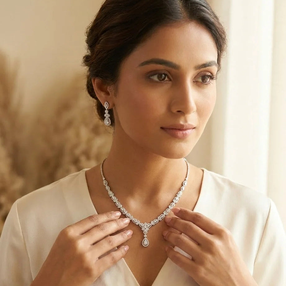 Marquise & Dew Drop Necklace