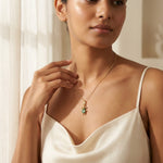 Load image into Gallery viewer, Mini-me Crystal pendant-18Kt Gold Vermeil