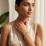 Load image into Gallery viewer, Multi-Color Oval Crystal Tennis Bracelet-6.5inch