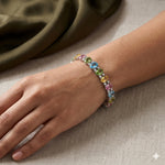Load image into Gallery viewer, Multi-Color Oval Crystal Tennis Bracelet-6.5inch