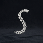 Load image into Gallery viewer, Silver chain bracelet on a dark background
