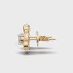 Load and play video in Gallery viewer, Floating Diamond Solitaire Earring - 18Kt Gold vermeil
