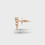 Load and play video in Gallery viewer, Princess Crown Earring - 18Kt Rose Gold vermeil

