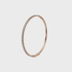 Load and play video in Gallery viewer, Tennis Bangle Bracelet - 18Kt Gold Vermeil &amp; Rose Gold Vermeil
