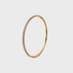 Load and play video in Gallery viewer, Tennis Bangle Bracelet - 18Kt Gold Vermeil &amp; Rose Gold Vermeil
