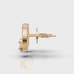 Load and play video in Gallery viewer, "Lucky Petal" Diamond Earrings - 18Kt Gold vermeil