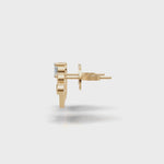 Load and play video in Gallery viewer, Princess Crown Earring - 18Kt Gold vermeil

