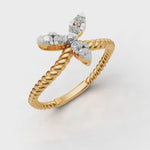 Load and play video in Gallery viewer, Rope Blossom Ring - 18Kt Gold vermeil