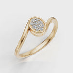 Load and play video in Gallery viewer, Stardust Swirl Ring - 18Kt Gold vermeil
