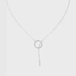 Load and play video in Gallery viewer, Lustre Loop Lariat Pendant-With chain