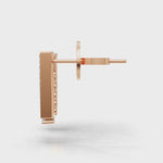 Load and play video in Gallery viewer, The &quot;Blush Drop&quot; Earrings-18Kt Rose Gold vermeil
