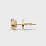 Load and play video in Gallery viewer, Bezel Set Diamond Solitaire Earring - 18Kt Gold vermeil