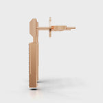 Load and play video in Gallery viewer, The &quot;Bar &amp; Stud&quot; Earrings-18Kt Rose Gold vermeil
