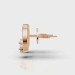 Load and play video in Gallery viewer, &quot;Lucky Petal&quot; Diamond Earrings - 18Kt Rose Gold vermeil

