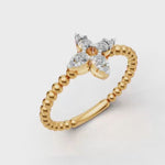 Load and play video in Gallery viewer, Gold Twin Drop Rings - 18Kt Gold vermeil