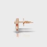 Load and play video in Gallery viewer, Arrowhead Diamond Studs Earring- 18Kt Rose Gold vermeil
