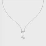 Load and play video in Gallery viewer, Raindrop Drape Necklace-With chain