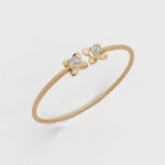 Load and play video in Gallery viewer, Golden Cross Bracelet - 18Kt Gold vermeil
