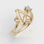 Load and play video in Gallery viewer, Super Star Ring - 18Kt Gold vermeil
