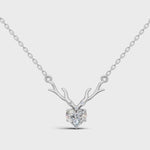 Load and play video in Gallery viewer, reindeer Heart pendant-with chain
