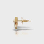 Load and play video in Gallery viewer, Arrowhead Diamond Studs Earring- 18Kt Gold vermeil
