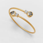 Load and play video in Gallery viewer, Duo Petal Pop Bracelet - 18Kt Gold vermeil
