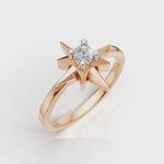 Load and play video in Gallery viewer, Sun Star Ring - 18Kt Rose Gold vermeil
