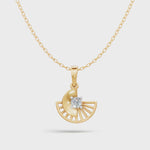 Load and play video in Gallery viewer, Diamond Sunburst Pendant - 18Kt Gold vermeil

