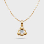 Load and play video in Gallery viewer, Floating Diamond Solitaire Pendant - 18Kt Gold vermeil
