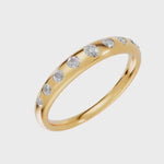 Load and play video in Gallery viewer, Pebble Diamond Ring - 18Kt Gold Vermeil