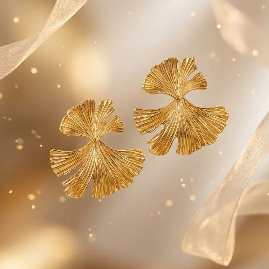 The Aurelia Fluted Petal Earrings